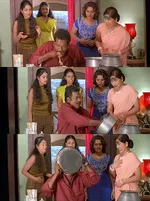kovai sarala memes, memes, plain memes, kovai sarala plain meme, malayalam memes - Tester Kannappan eating food